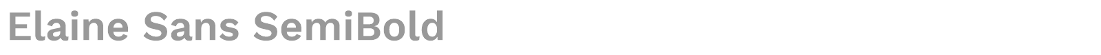 Elaine Sans font preview