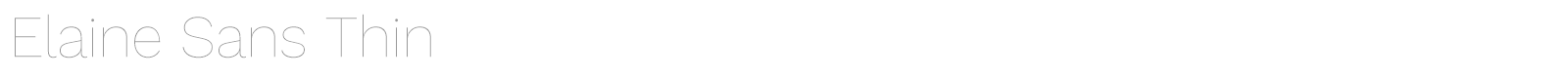 Elaine Sans font preview