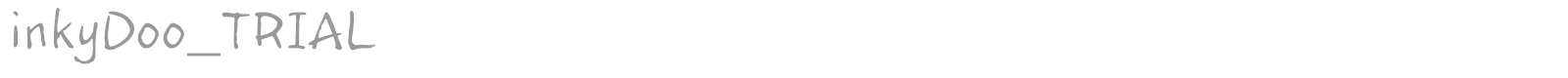 InkyDoo font preview