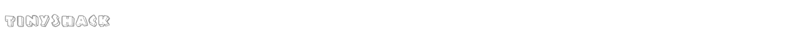 Tiny Shack font preview