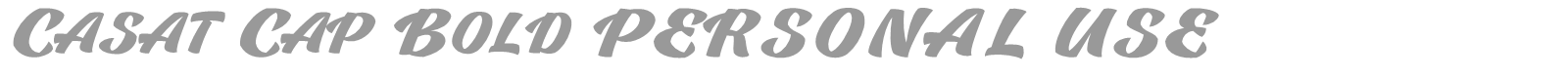 Casat Cap font preview