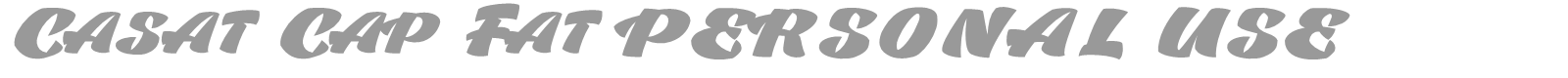 Casat Cap font preview