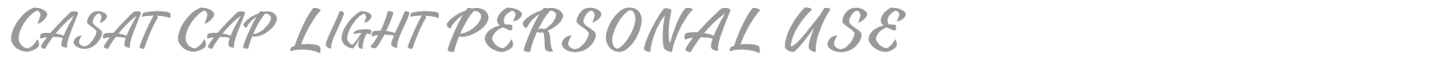 Casat Cap font preview