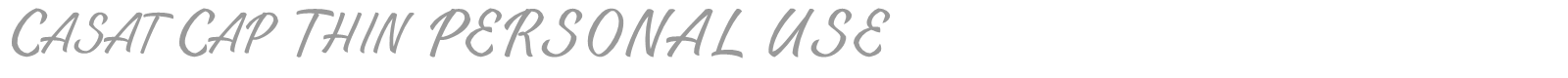 Casat Cap font preview