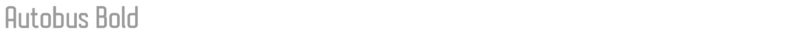 Autobus font preview