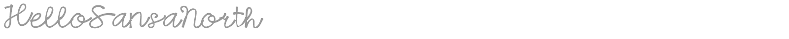 Hello Sansa North font preview
