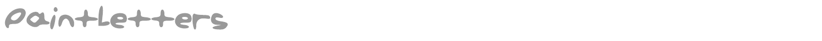 Paint Letters font preview