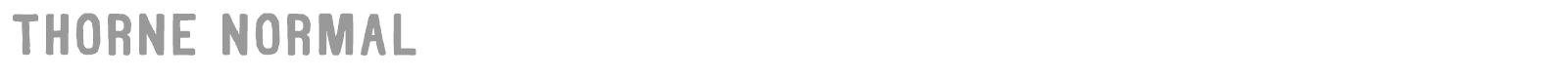 Thorne font preview