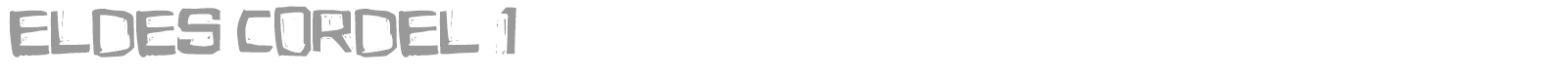 Eldes Cordel font preview