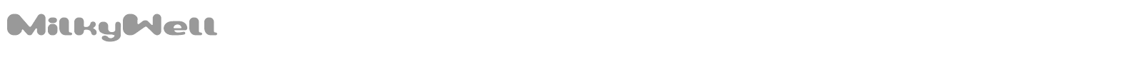 Milky Well font preview