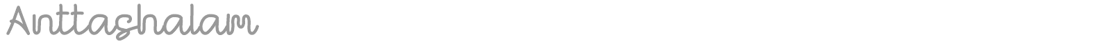 Anttashalam font preview