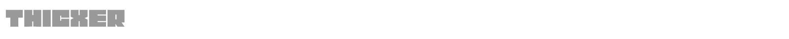 Thicxer font preview