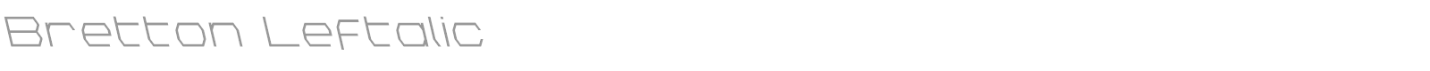 Bretton font preview