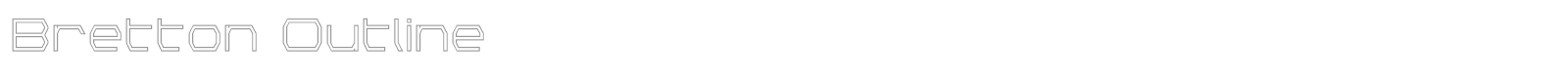Bretton font preview