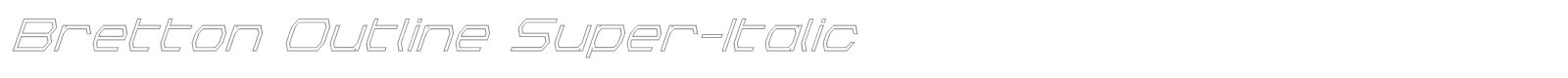 Bretton font preview