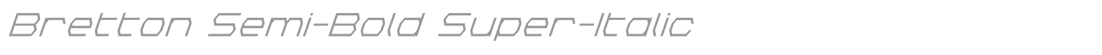 Bretton font preview