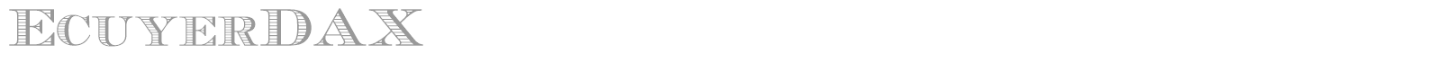 Ecuyer DAX font preview