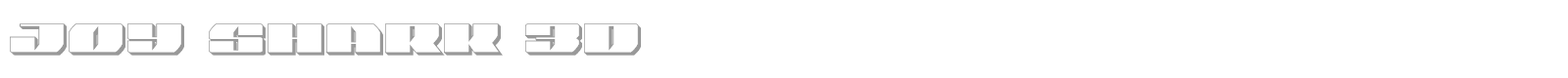 Joy Shark font preview