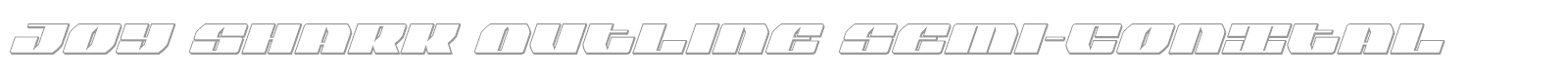 Joy Shark font preview