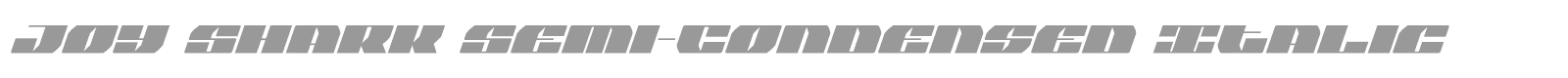 Joy Shark font preview