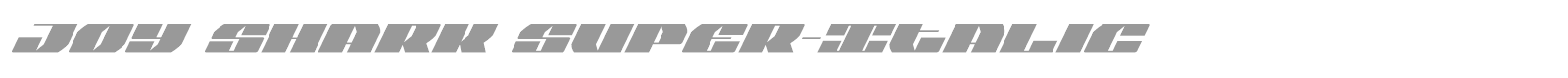 Joy Shark font preview