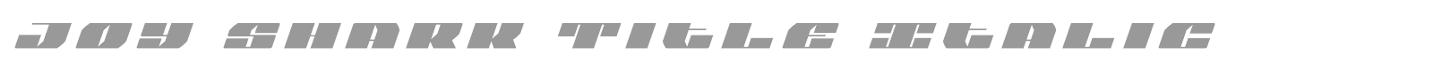 Joy Shark font preview