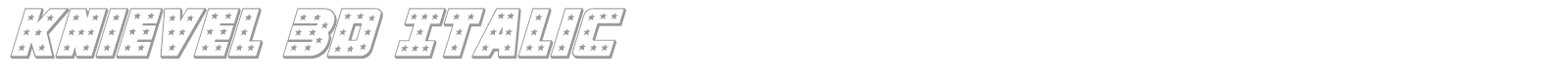 Knievel font preview