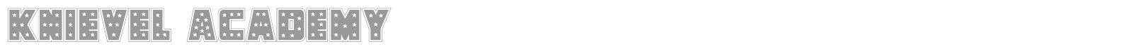 Knievel font preview