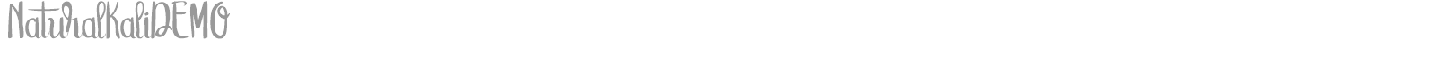 Natural Kali font preview