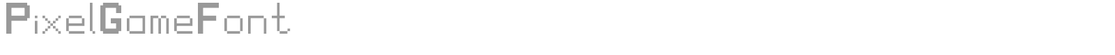 Pixel Game Font font preview