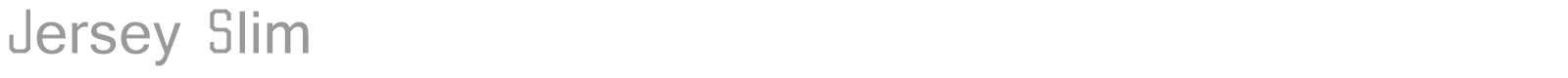 Jersey Slim font preview