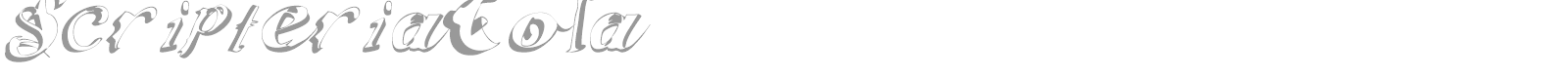 Scripteria Cola + Gummy + Toid font preview