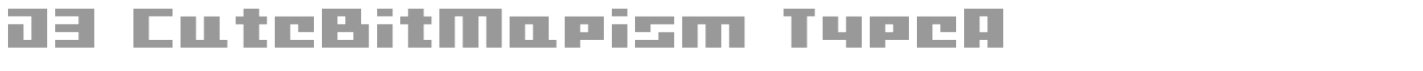 D3 CuteBitMapism font preview