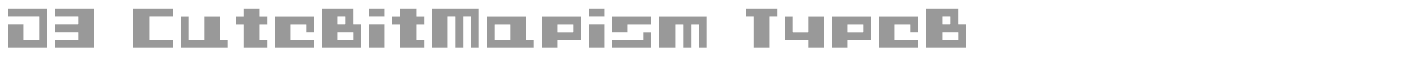 D3 CuteBitMapism font preview