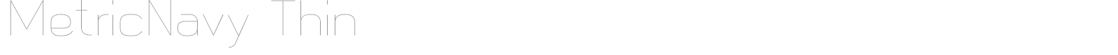 Metric Navy font preview