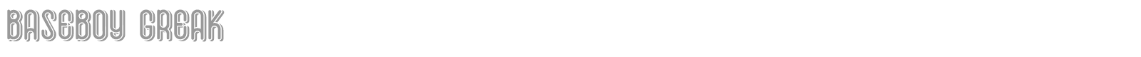 Baseboy Greak font preview