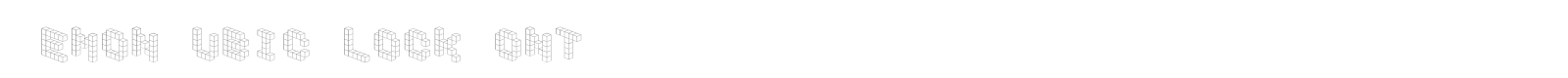 Demon Cubic Block Font font preview