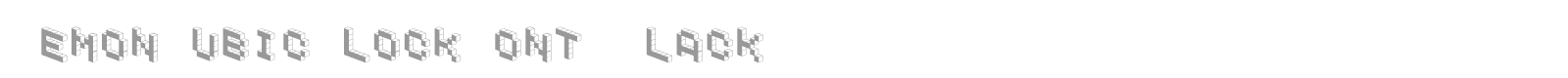 Demon Cubic Block Font font preview