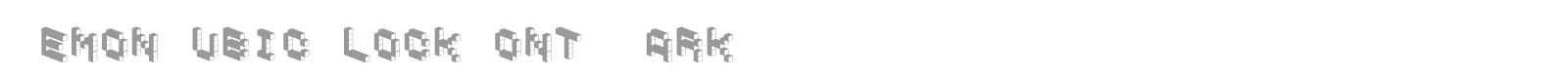 Demon Cubic Block Font font preview