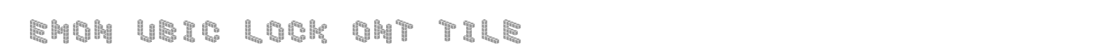 Demon Cubic Block Font font preview