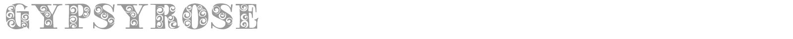 Gypsy Rose font preview