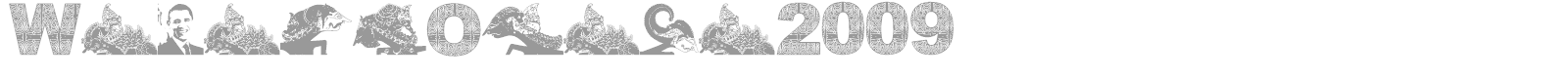 Wayang Obama font preview