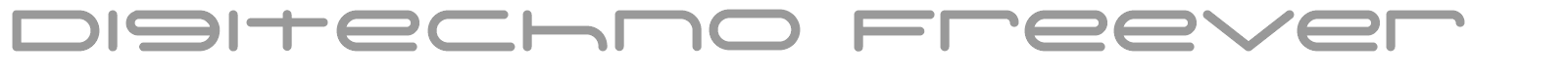Digitechno font preview