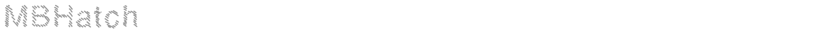 MB Hatch font preview