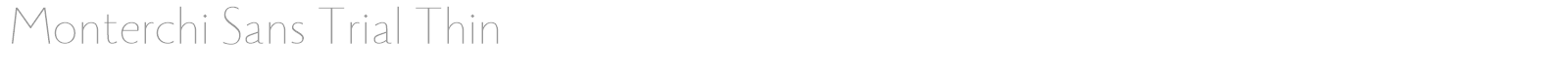 Monterchi Sans font preview