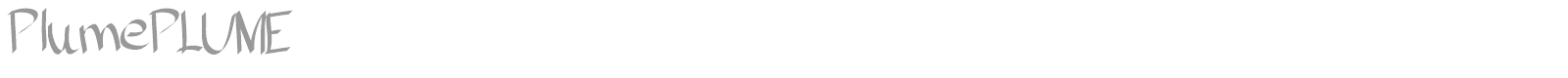 Plume Plume font preview