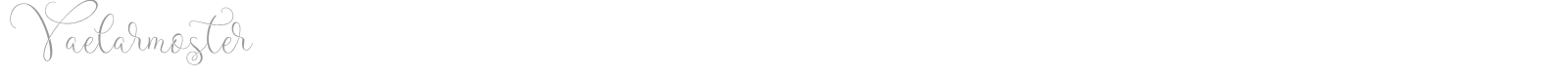 Vaelarmoster font preview