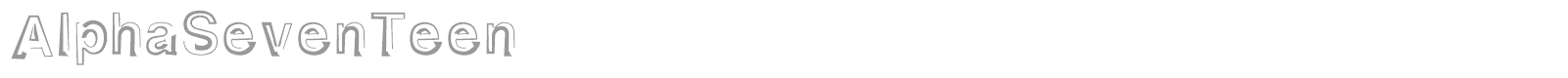 Alpha Teen font preview