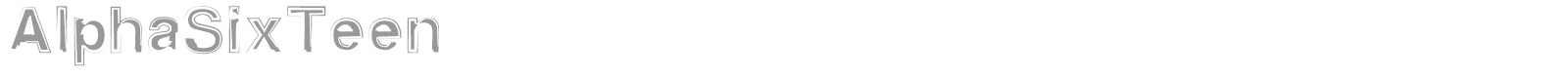 Alpha Teen font preview
