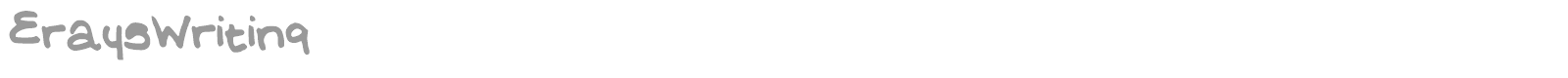 Erays Writing font preview